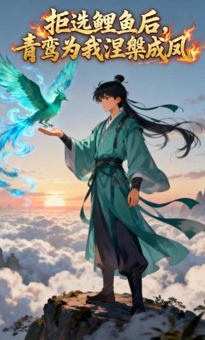 短剧《拒选鲤鱼后，青鸾为我涅槃成凤》海报