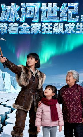 短剧《冰河世纪，带着全家狂飙求生》海报