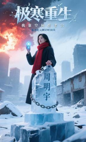 短剧《极寒重生，我靠空间虐老公》海报