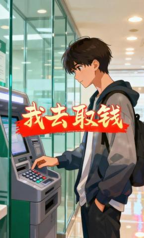 短剧《我去取钱》海报