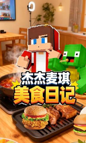 短剧《杰杰麦琪美食日记》海报