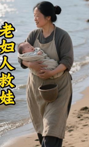 短剧《老妇人救娃》海报