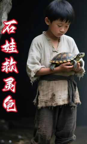 短剧《石娃救灵龟》海报