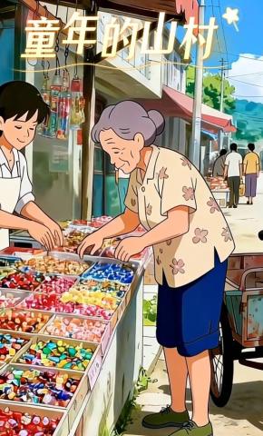 短剧《童年的山村》海报