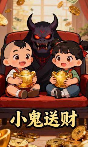 短剧《小鬼送财》海报