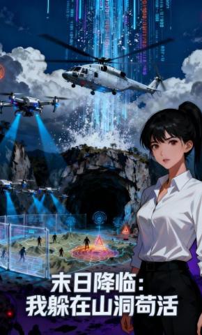 短剧《末日降临：我躲在山洞苟活》海报