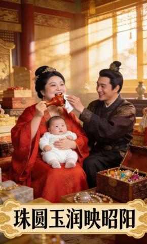 短剧《珠圆玉润映昭阳》海报