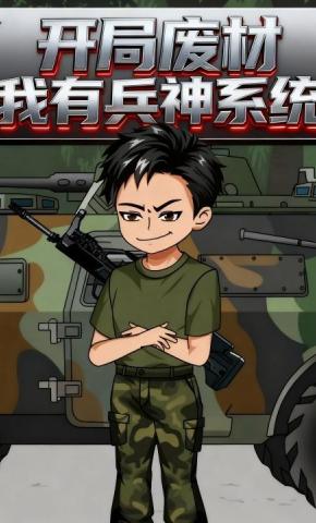 短剧《开局废材，我有兵神系统》海报