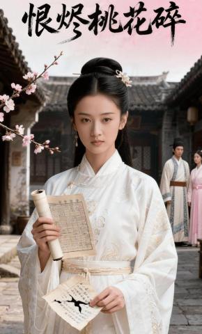 短剧《恨烬桃花碎》海报