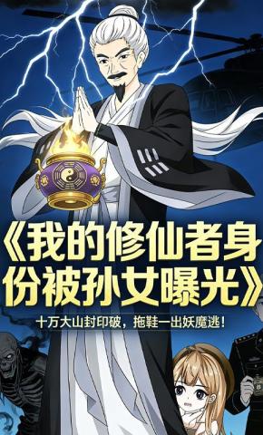 短剧《我的修仙者身份被孙女曝光》海报