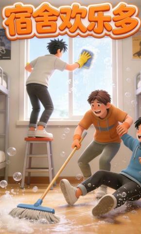 短剧《宿舍欢乐多》海报