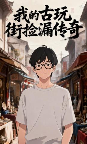 短剧《我的古玩街捡漏传奇》海报