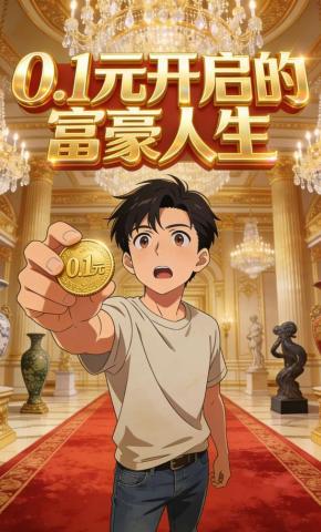 短剧《0.1 元开启的富豪人生》海报