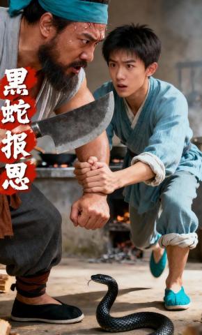 短剧《黑蛇报恩》海报