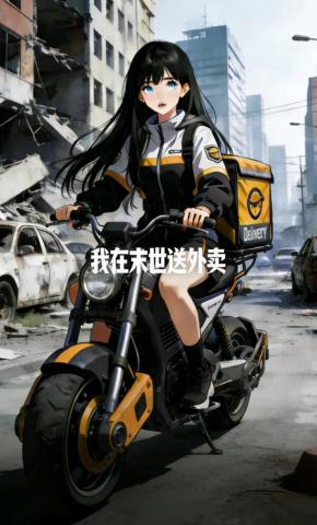短剧《我在末世送外卖》海报