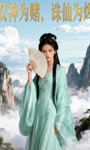 短剧《双神为赌，诛仙为烬》海报