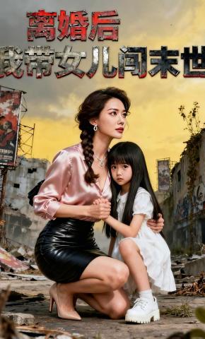 短剧《离婚后，我带女儿闯末世》海报