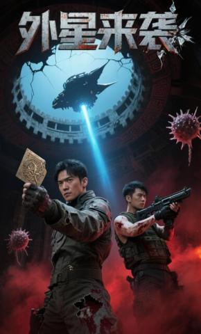 短剧《外星来袭》海报