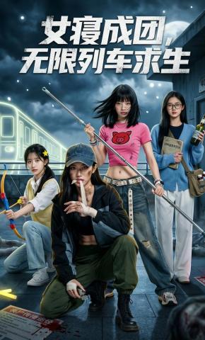 短剧《女寝成团，无限列车求生》海报