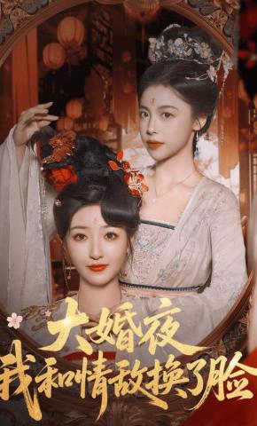 短剧《大婚夜，我和情敌换了脸》海报