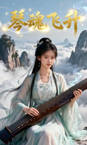 短剧《琴魂飞升》海报