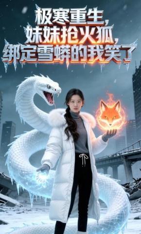 短剧《极寒重生，妹妹抢火狐，绑定雪蟒的我笑了》海报
