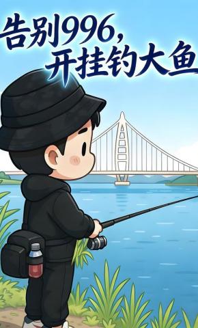 短剧《告别996，开挂掉大鱼》海报