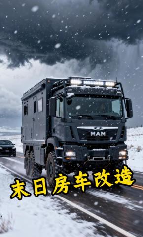 短剧《末日房车改造》海报