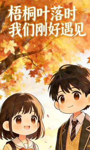 短剧《梧桐叶落时我们刚好遇见》海报