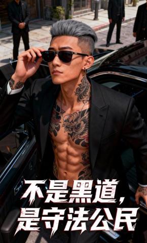 短剧《不是黑道，是守法公民》海报