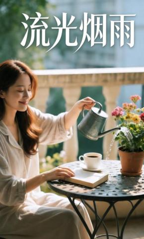 短剧《流光烟雨》海报