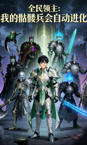 短剧《全民领主：我的骷髅兵会自动进化》海报