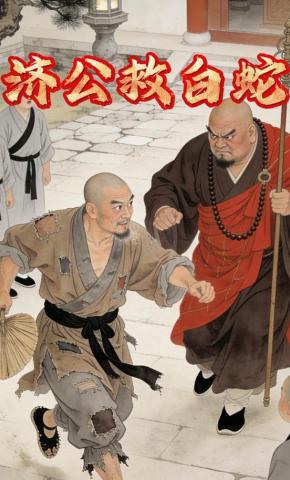 短剧《济公救白蛇》海报