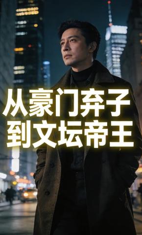 短剧《从豪门弃子到文坛帝王》海报