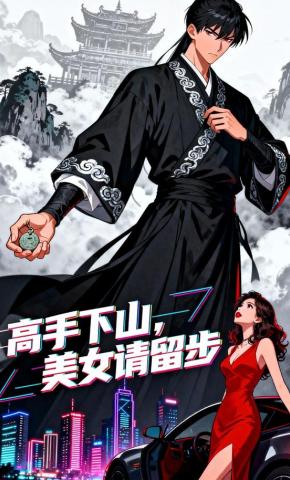 短剧《高手下山，美女请留步》海报