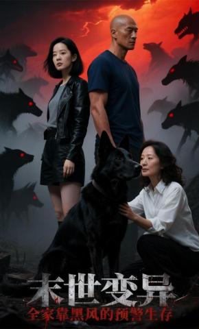 短剧《末世变异，全家靠黑风的预警生存》海报