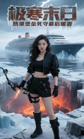 短剧《极寒末日，热泉堡垒死守最后暖源》海报