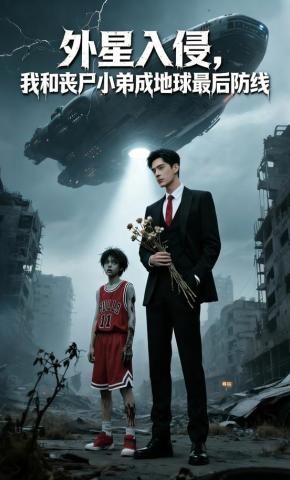 短剧《外星入侵，我和丧尸小弟是地球最后防线》海报