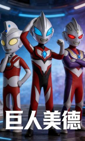 短剧《巨人美德》海报