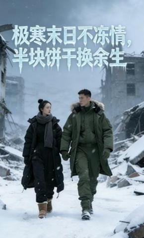 短剧《极寒末日不冻情，半块饼干换余生》海报