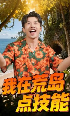 短剧我在荒岛点技能海报