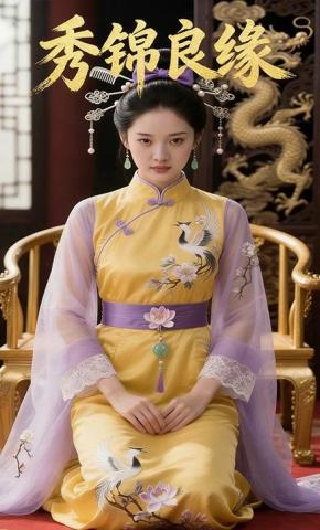 短剧《秀锦良缘》海报