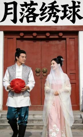短剧《月落绣球》海报