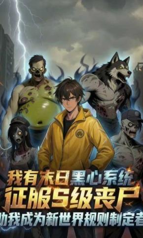 短剧《我有末日黑心系统，征服S级丧尸为我打工》海报