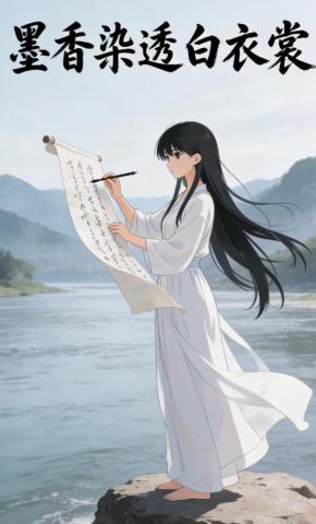 短剧《墨香染透白衣裳》海报