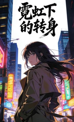 短剧《霓虹下的转身》海报