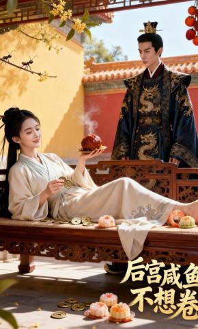 短剧《后宫咸鱼不想卷》海报