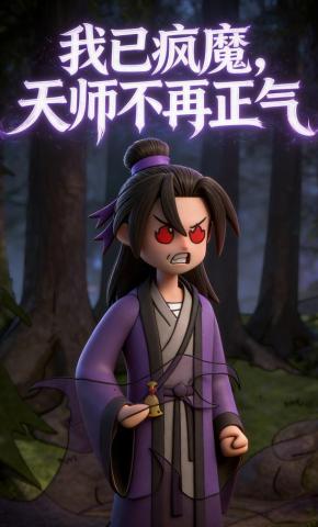 短剧《我已疯魔，天师不再正气》海报