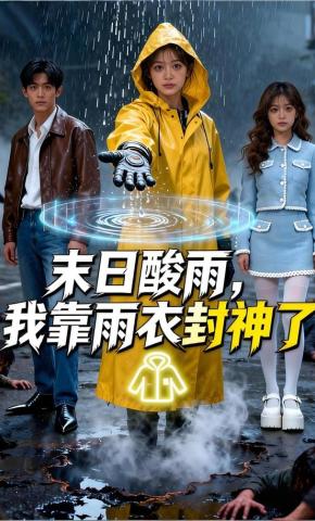 短剧《末日酸雨，我靠雨衣封神了》海报
