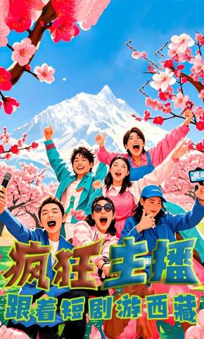 短剧疯狂主播海报